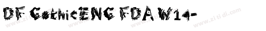 DF GothicENG FDA W14字体转换